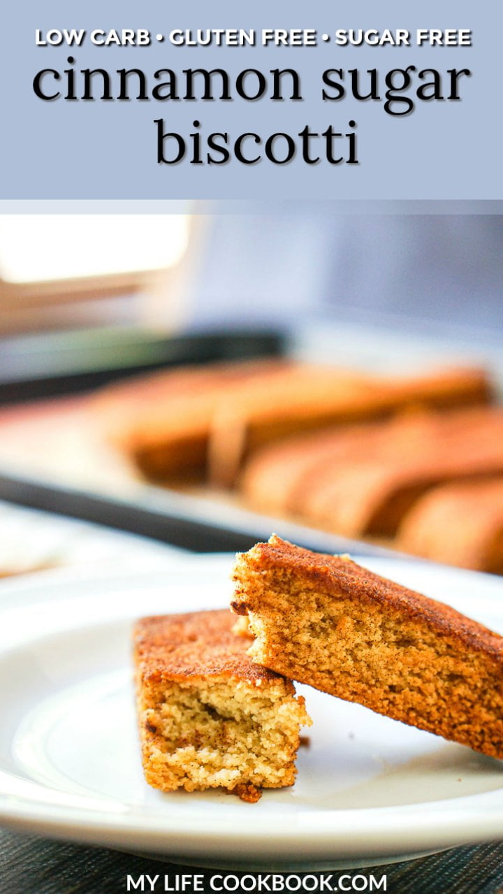 Cinnamon Sugar Gluten Free Biscotti Sugar Free & Keto Snack My Life