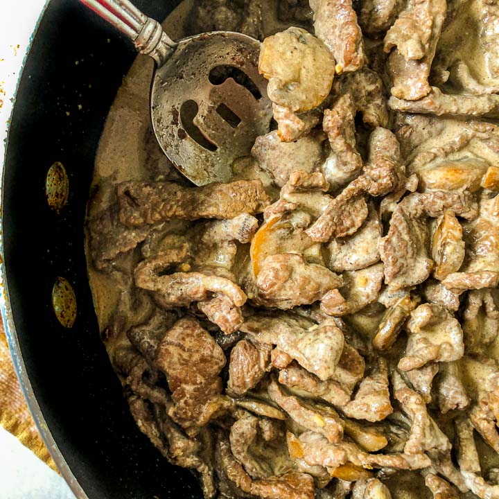 Easy Low Carb Beef Stroganoff