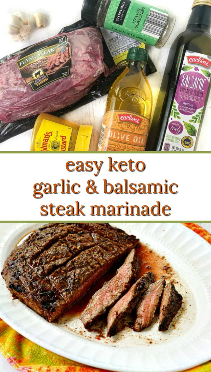 Easy Keto Flank Steak with Garlic & Balsamic Marinade My Life Cookbook