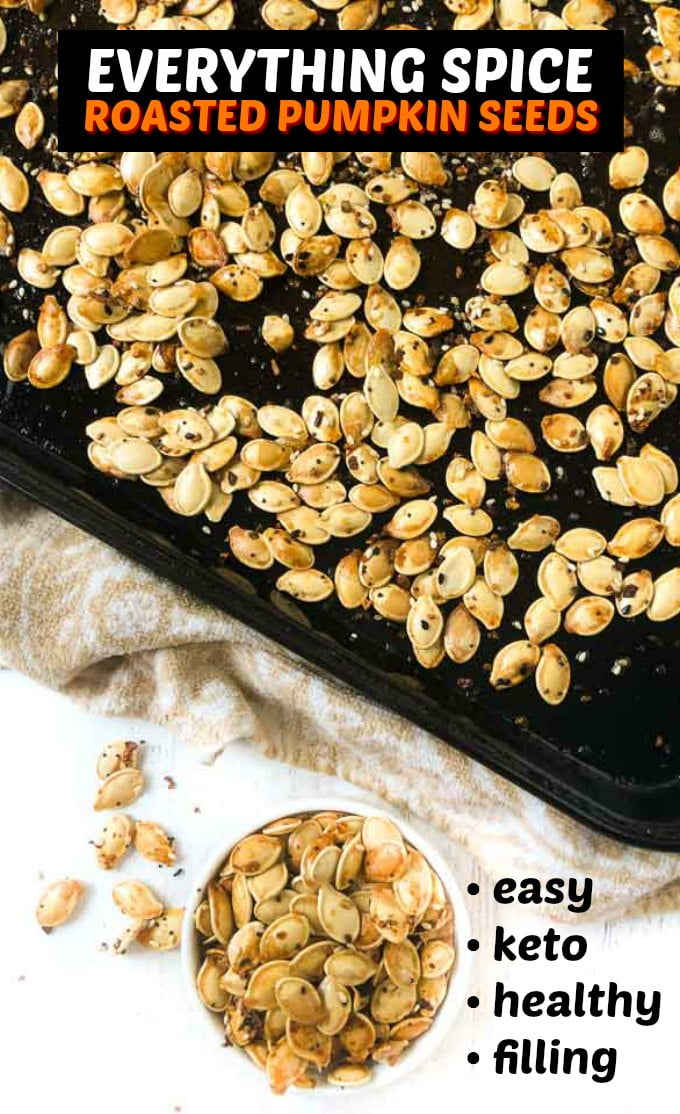 Keto Pumpkin Seeds Recipe With Everything Spice easy low carb snack