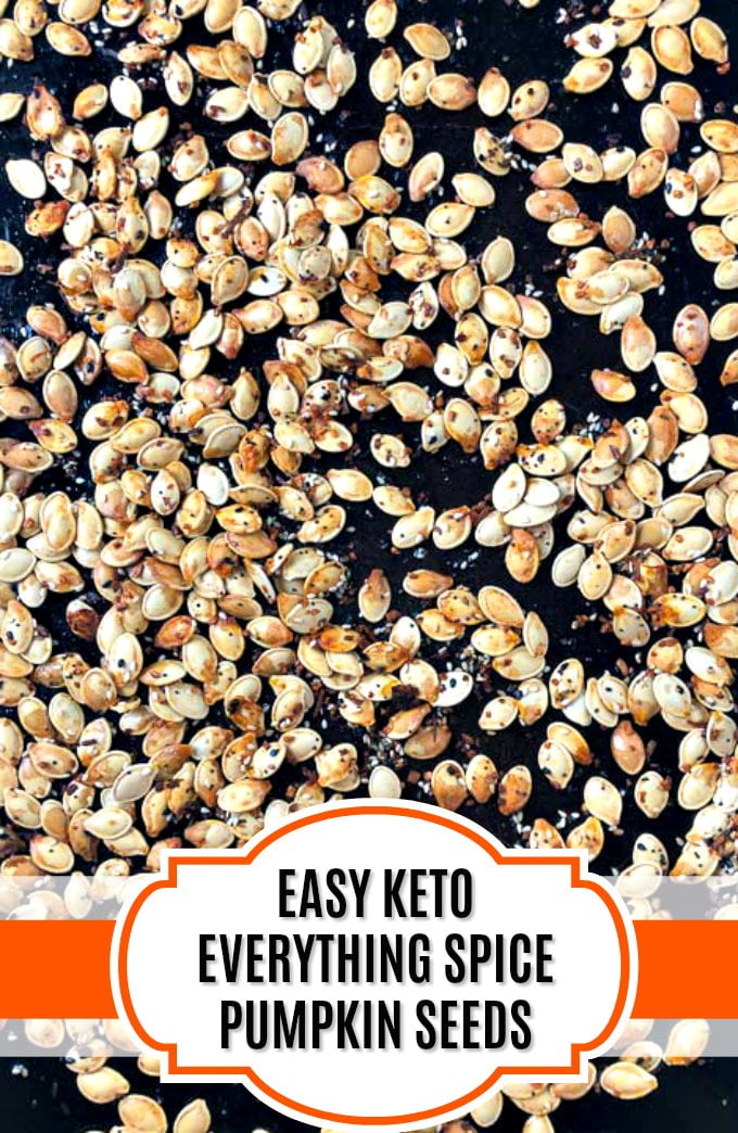 Keto Pumpkin Seeds Recipe With Everything Spice - easy low carb snack