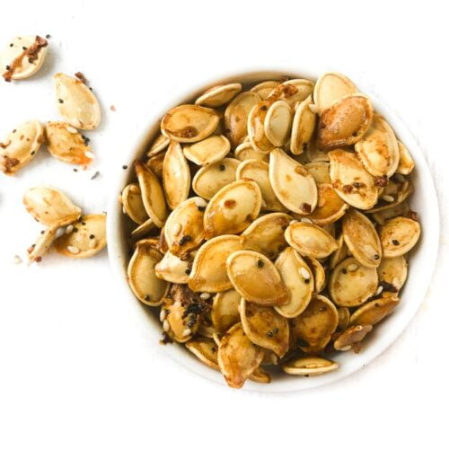 Keto Pumpkin Seeds Recipe With Everything Spice easy low carb snack