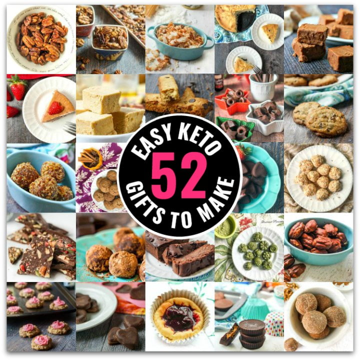 52 homemade keto food gifts for the holidays - sugar free & gluten free!