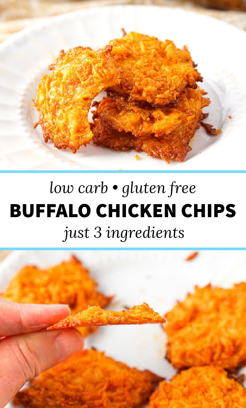 Buffalo Chicken Keto Cheese Chips Recipe gluten free, low carb snack!