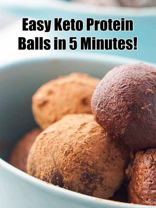 Chocolate Coconut Keto Protein Balls My Life Cookbook low carb