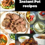 collage of pics for keto meal plan of instant pot recipes