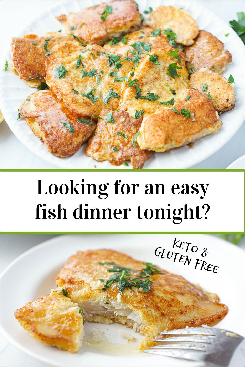 Keto Tilapia Romano Recipe an easy gluten free fish dinner!