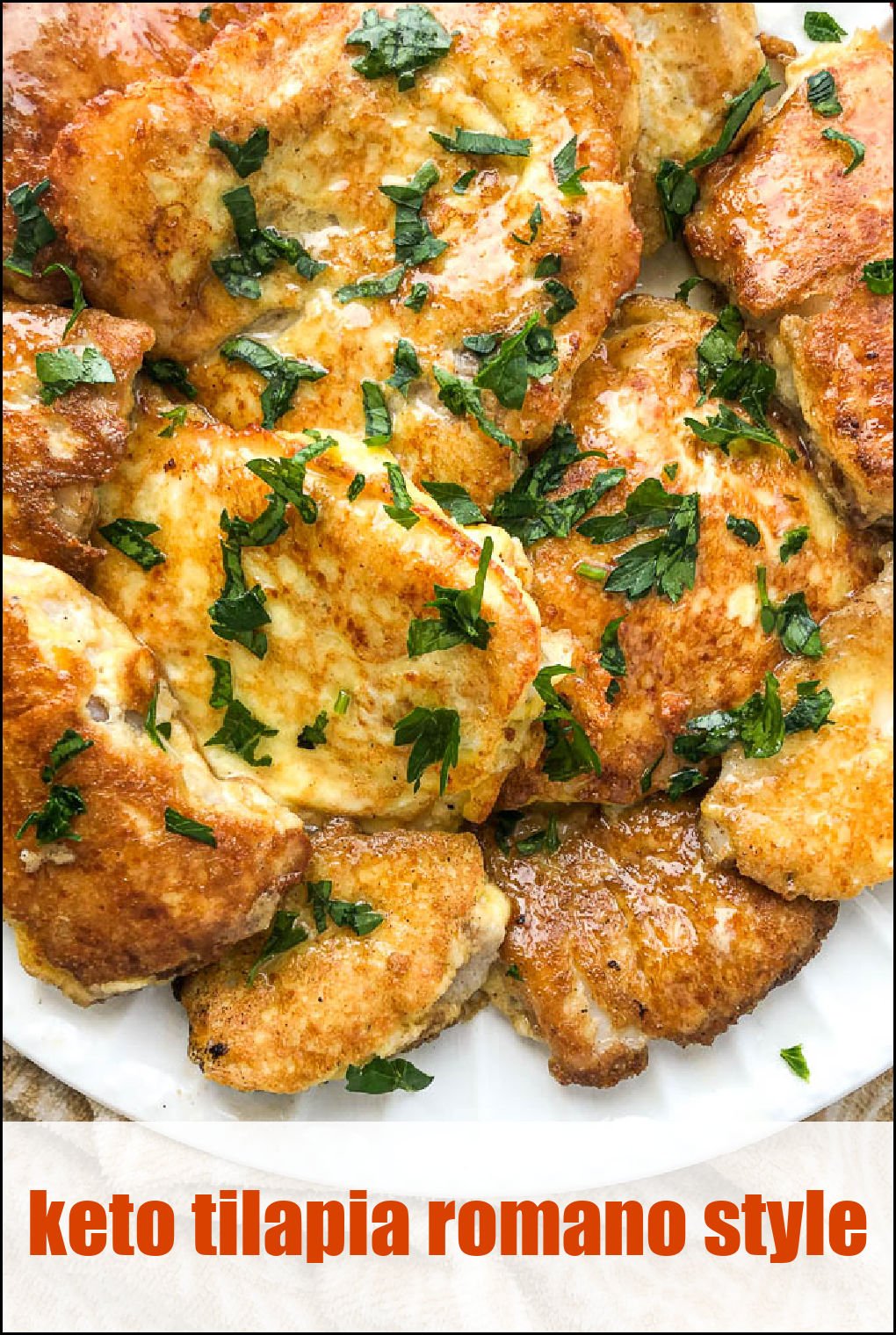 Keto Tilapia Romano Recipe an easy gluten free fish dinner!