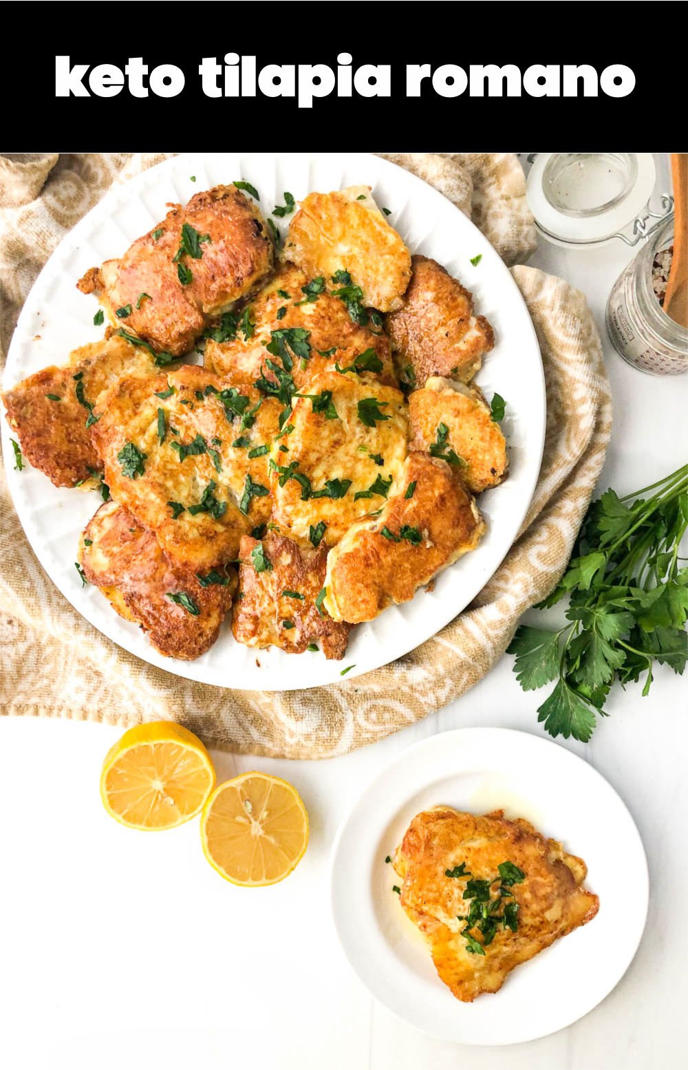 Keto Tilapia Romano Recipe an easy gluten free fish dinner!