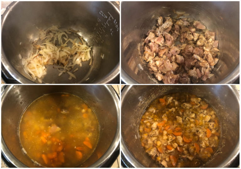 Instant Pot Chicken Barley Soup Recipe - easy, healthy meal in a bowl