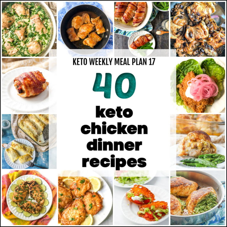 40 Keto Chicken Dinner Recipes - easy keto weekly meal plan 17