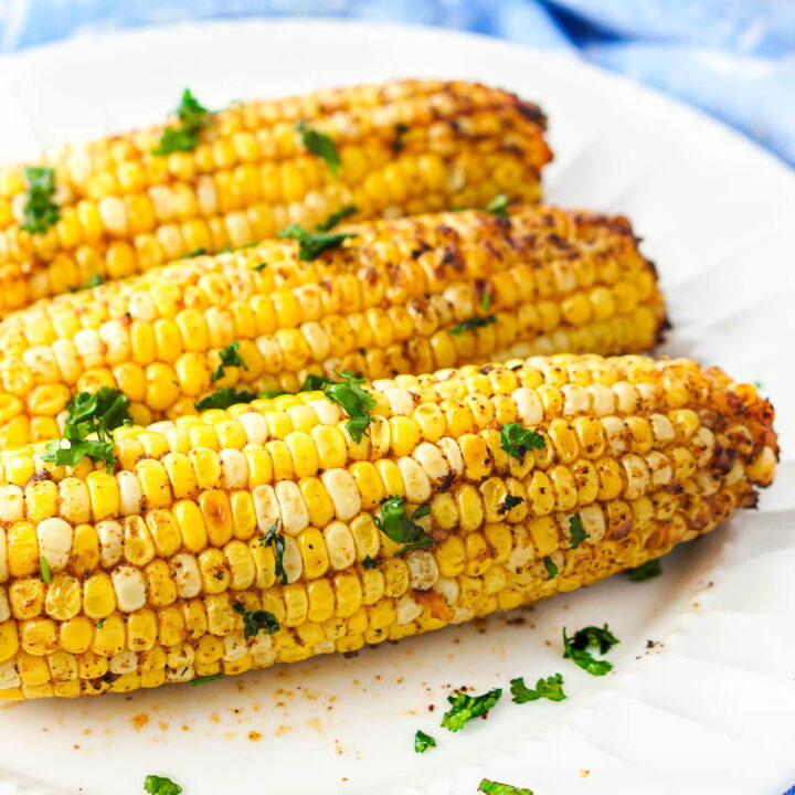 Spicy Air Fryer Corn on the Cob