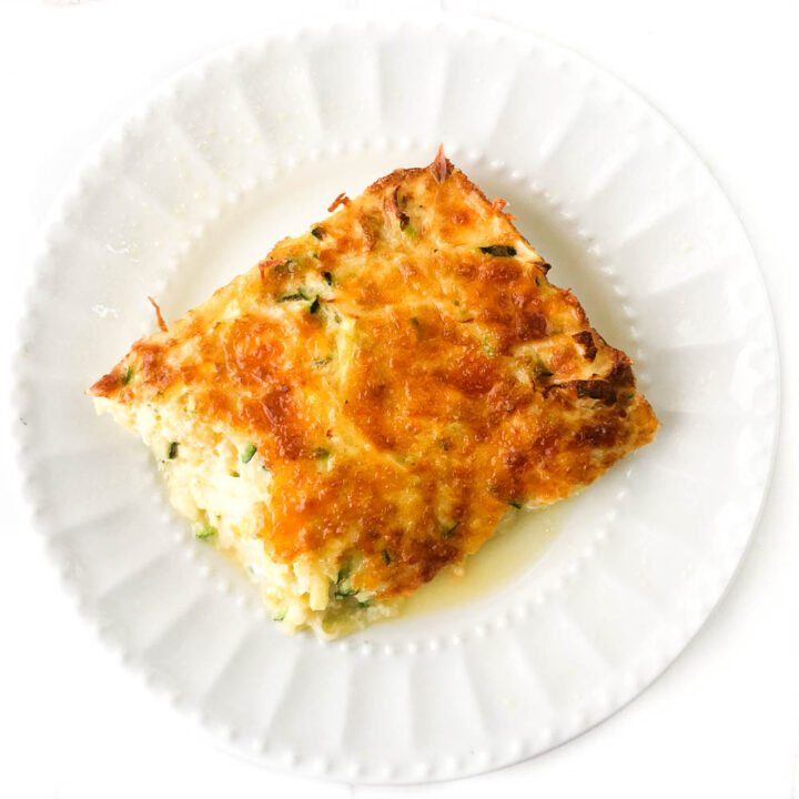 Cheesy Zucchini and Squash Casserole in the Air Fryer