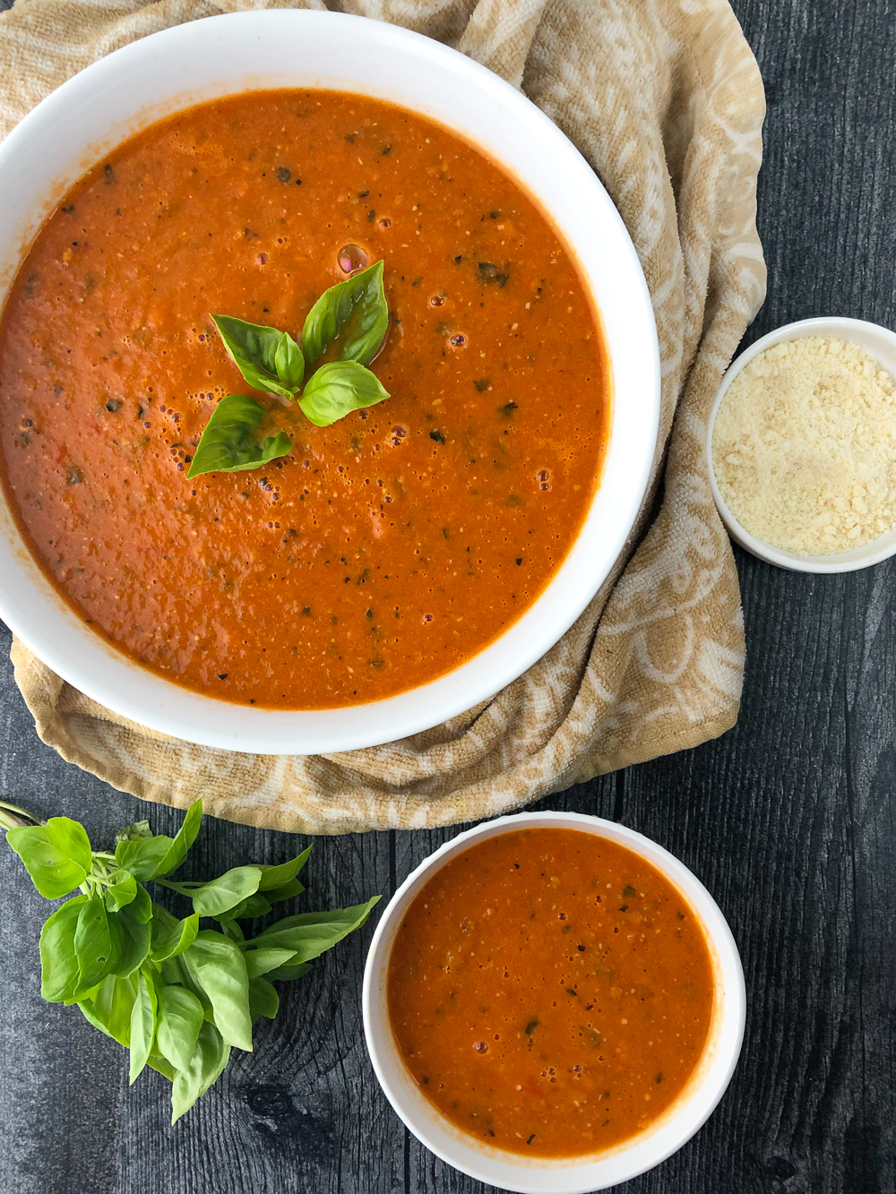 Roasted Zucchini and Tomato Soup Recipe easy & healthy low carb dish!
