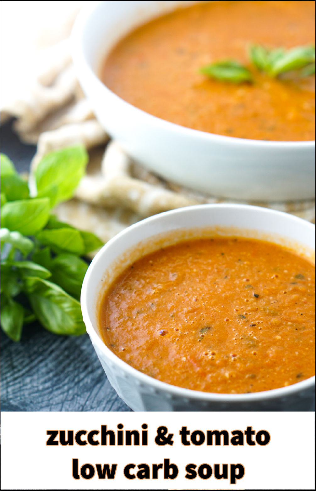 Roasted Zucchini and Tomato Soup Recipe easy & healthy low carb dish!