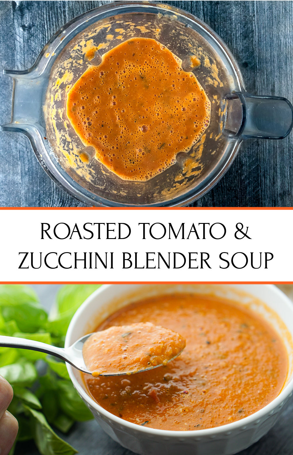 Roasted Zucchini and Tomato Soup Recipe easy & healthy low carb dish!