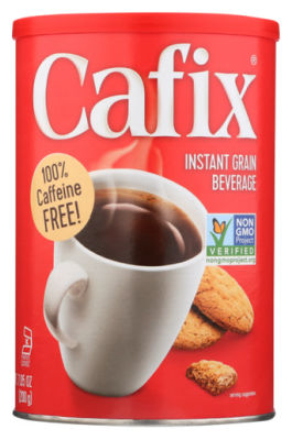 a container of Cafix coffee alternative