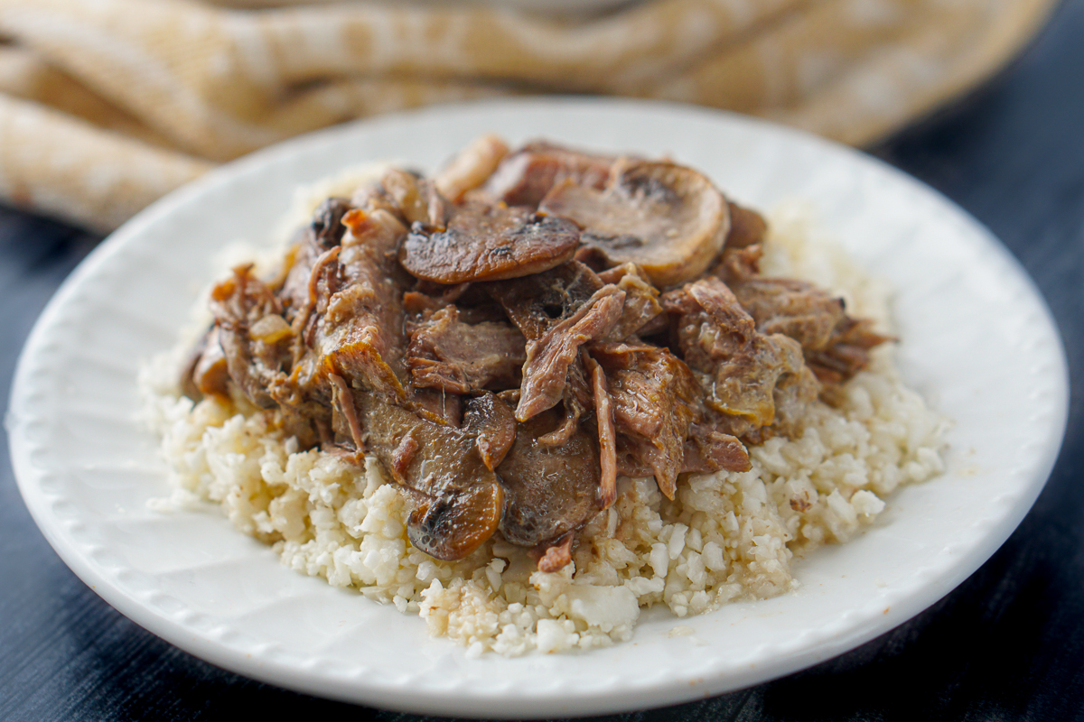 Keto Beef Stroganoff in the Slow Cooker easy low carb family dinner!