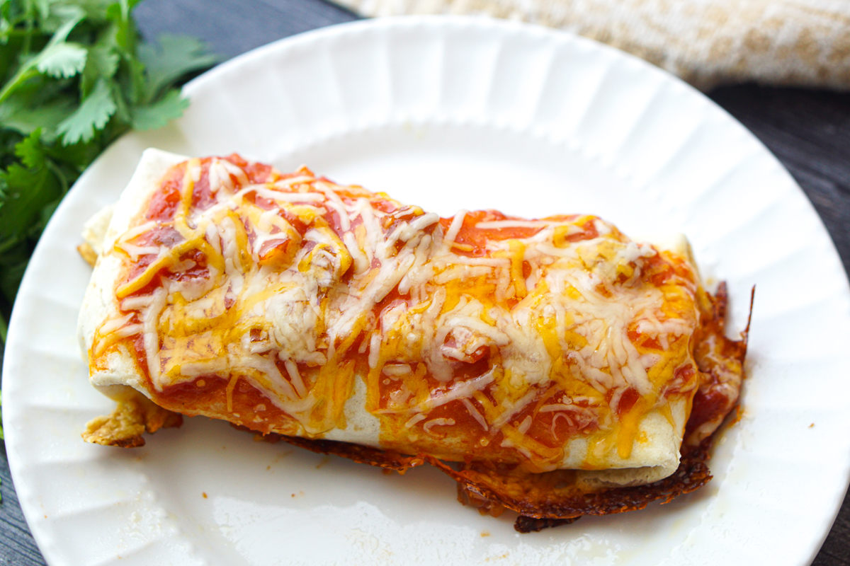 Easy Veggie Bean Burrito Recipe a meatless dinner or freezable lunches