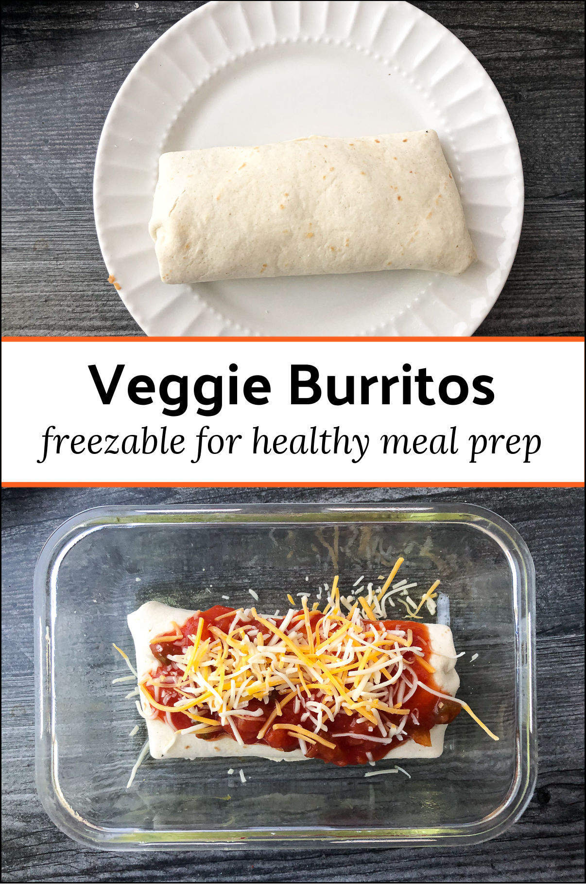 Easy Veggie Bean Burrito Recipe a meatless dinner or freezable lunches