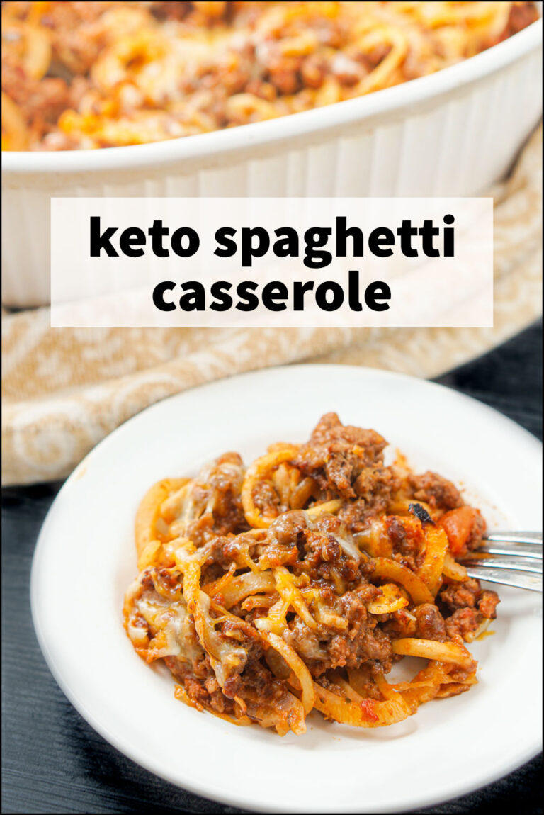 Keto Spaghetti Casserole Recipe easy gluten free baked pasta alternative