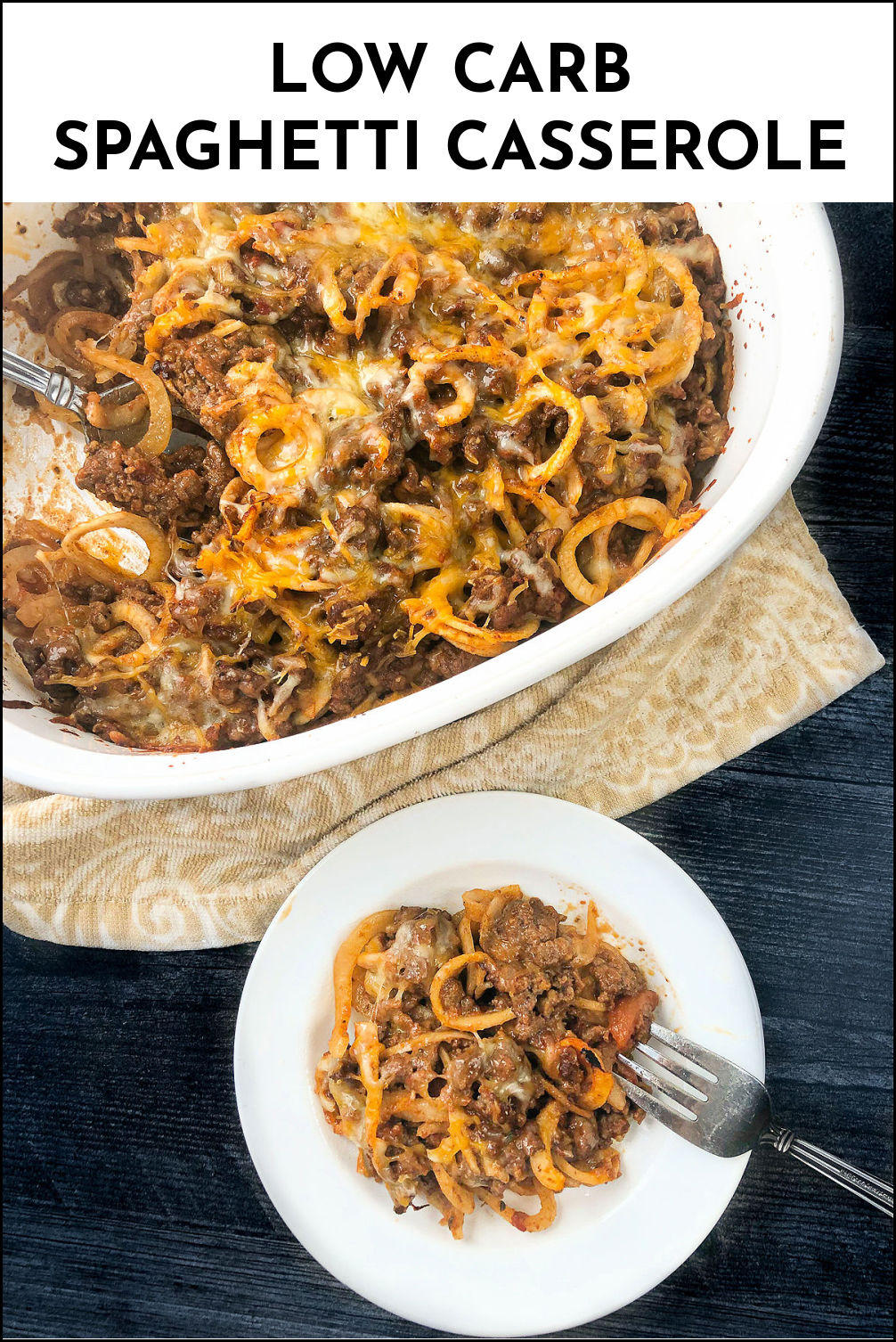 Keto Spaghetti Casserole Recipe easy gluten free baked pasta alternative