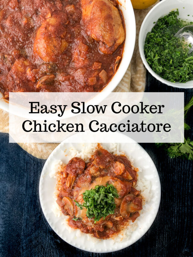 Easy Chicken Cacciatore in the Slow Cooker