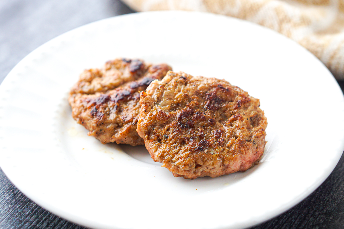 Turkey Sausage Patties Recipe easy, healthy low carb breakfast sausage