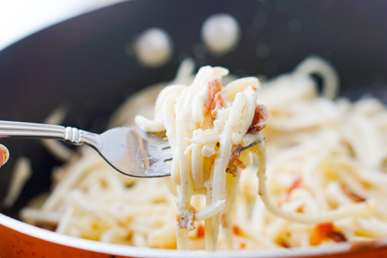 Palmini Linguine Recipe with Creamy Keto Alfredo Sauce in 15 minutes!