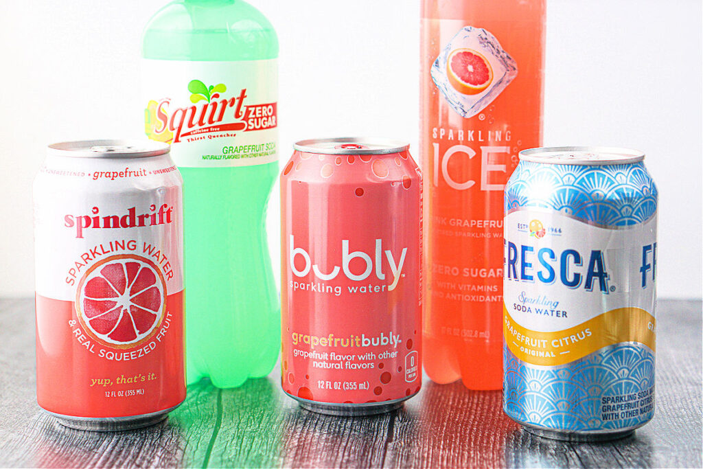 different sugar free grapefruit drinks