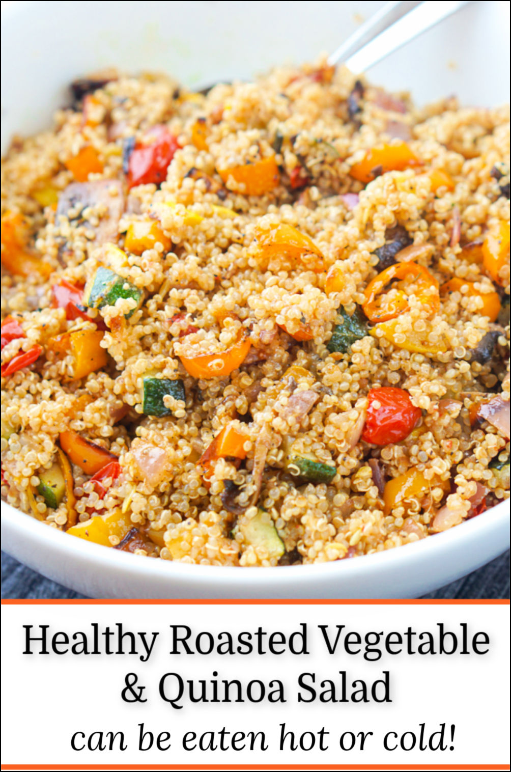 Warm Quinoa Salad with Roasted Vegetables - easy, healthy side dish!