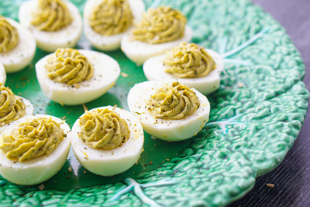 Green Goddess Deviled Eggs » CafeHailee