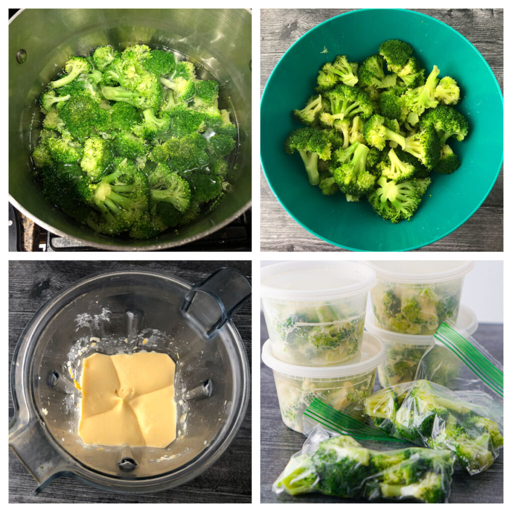 collage of broccoli meal prep ideas