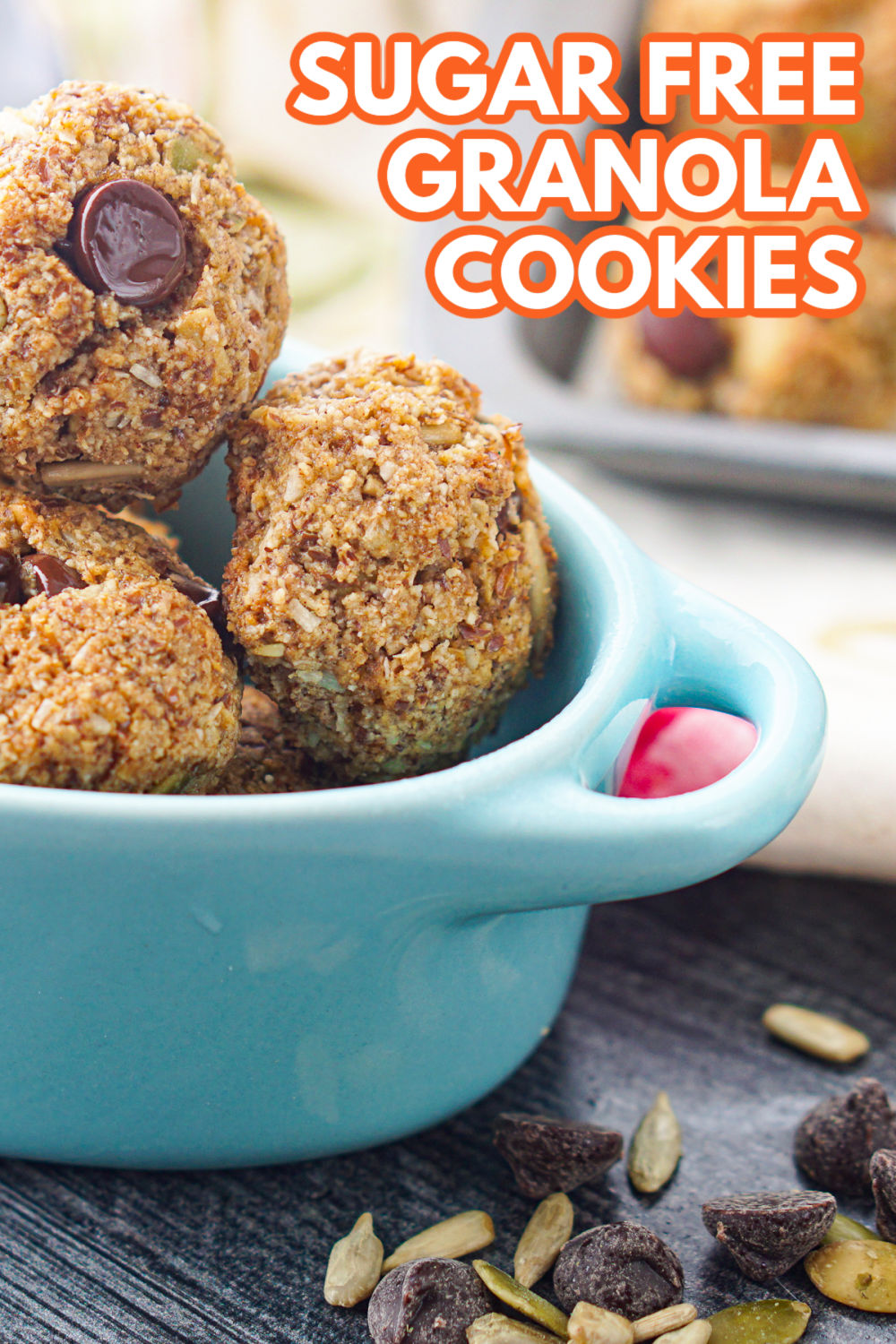 Healthy Keto Granola Cookies Recipe tasty gluten free, sugar free snacks