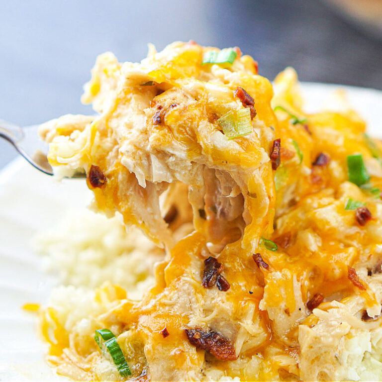 Keto BBQ Chicken in the Slow Cooker tender chicken & keto bbq sauce