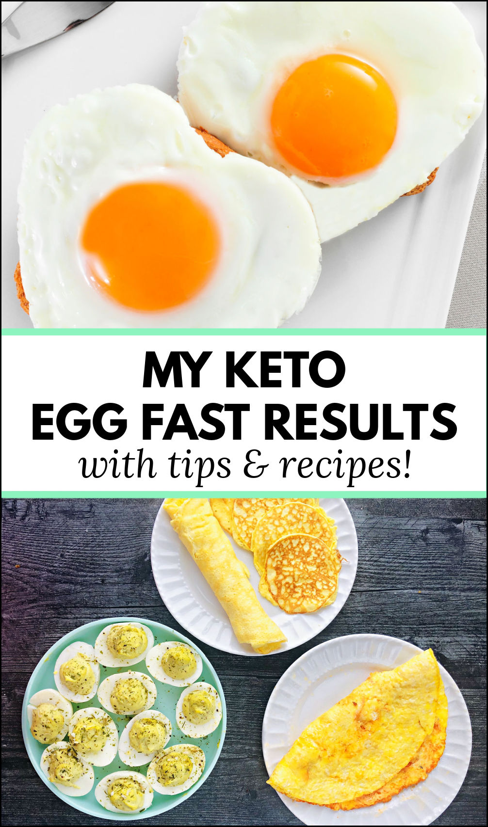 fried eggs and other egg recipes with text