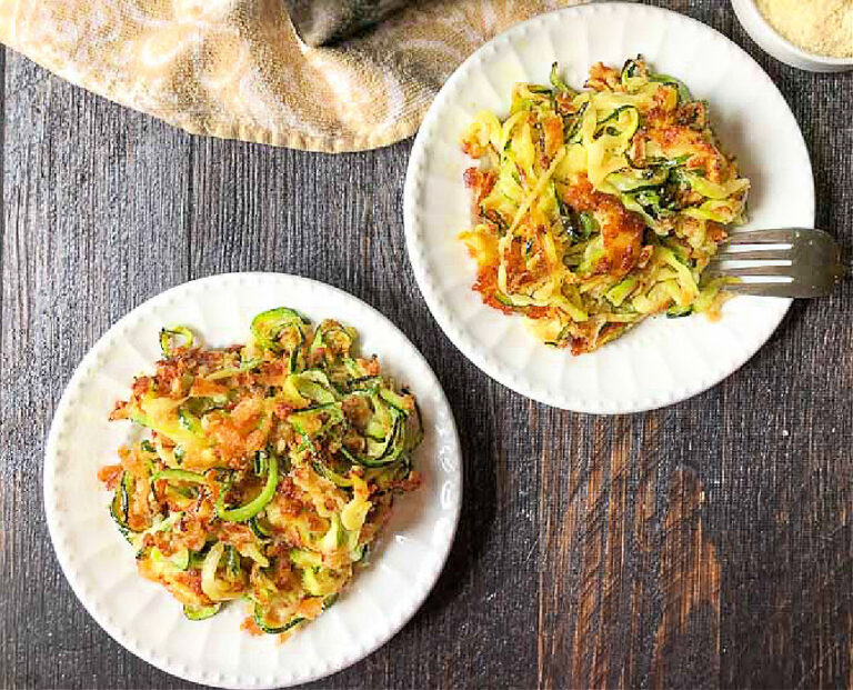 Keto Air Fryer Zucchini Noodles in the Air Fryer 3 ingredients, 15 minutes