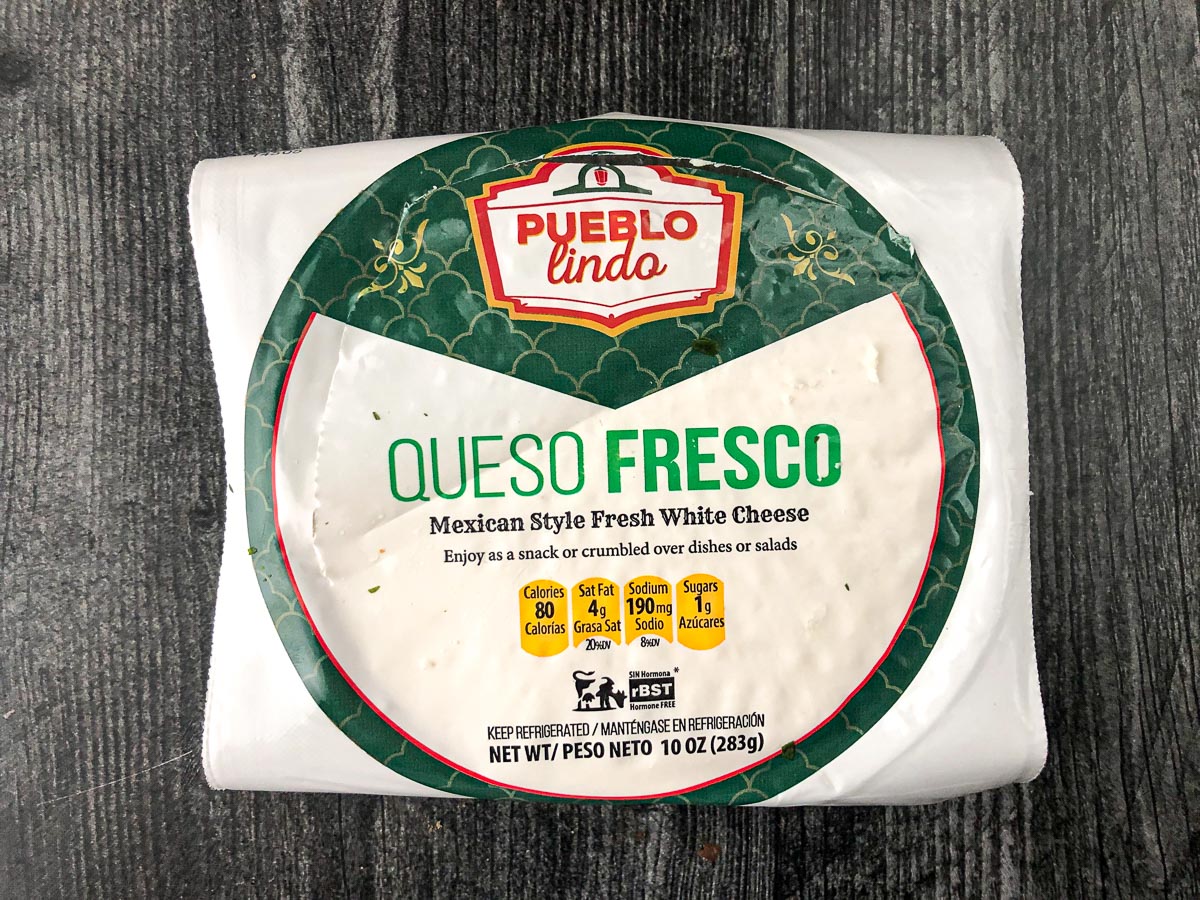 queso fresco cheese in package