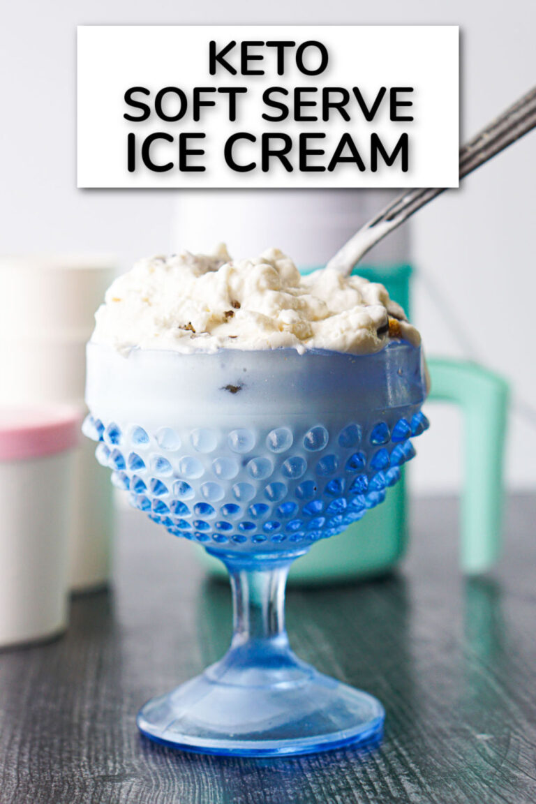 Keto Soft Serve Ice Cream Recipe using Dash mini ice cream maker!