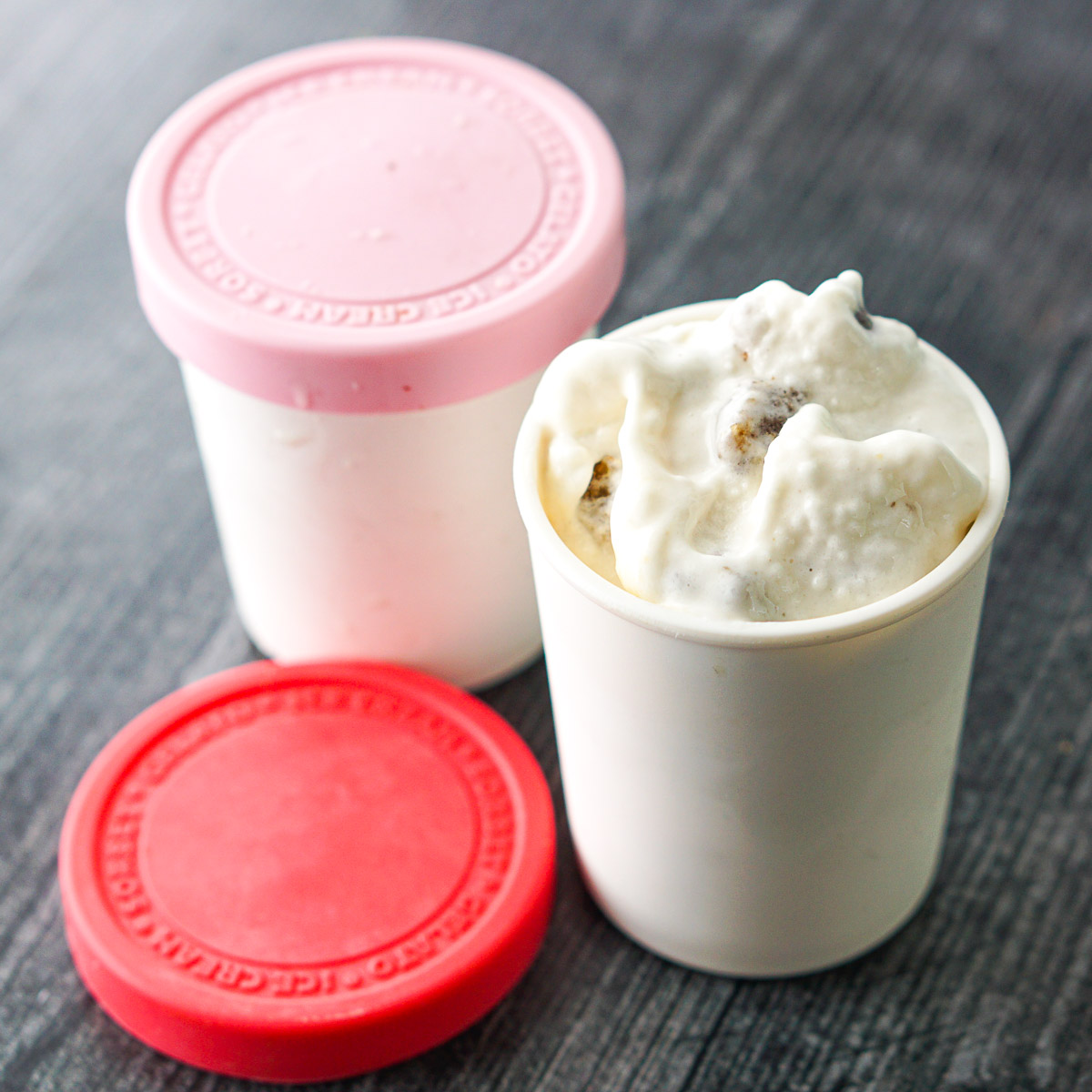 small ice cream containers