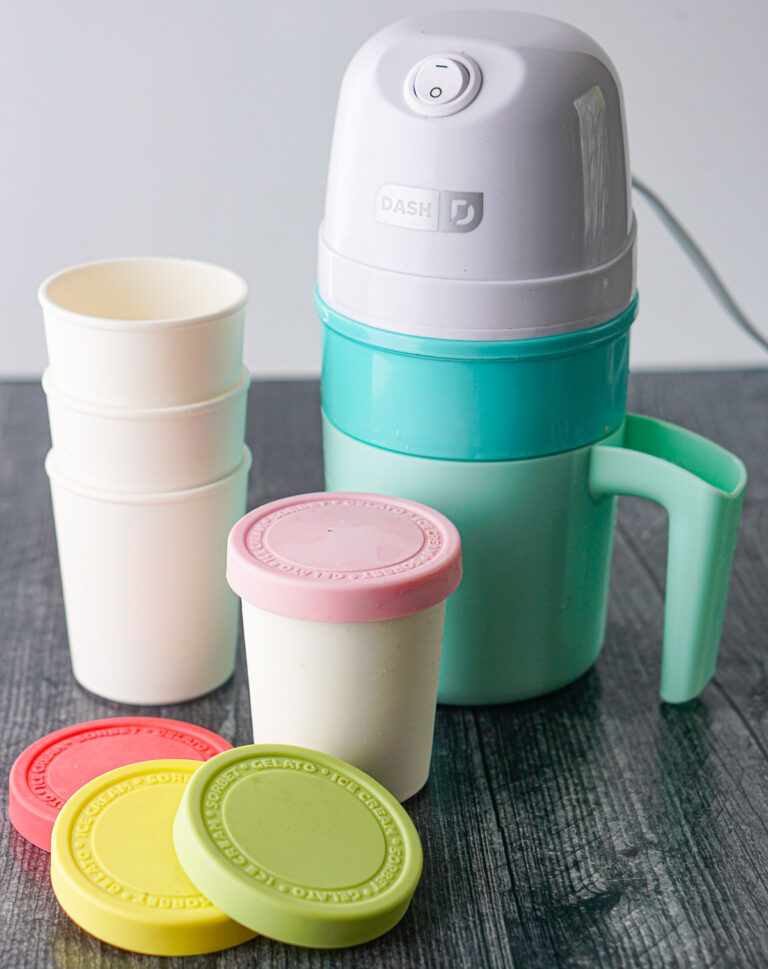 Keto Soft Serve Ice Cream Recipe using Dash mini ice cream maker!