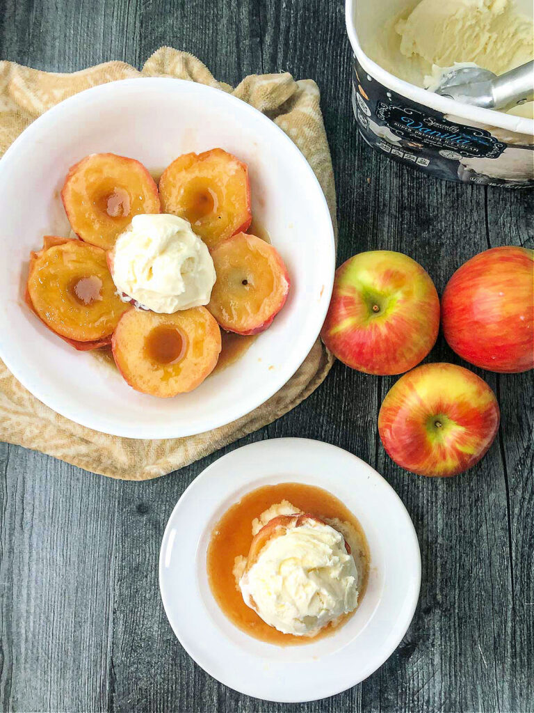 Air Fryer Baked Apples easy & healthy fall dessert in 20 minutes!