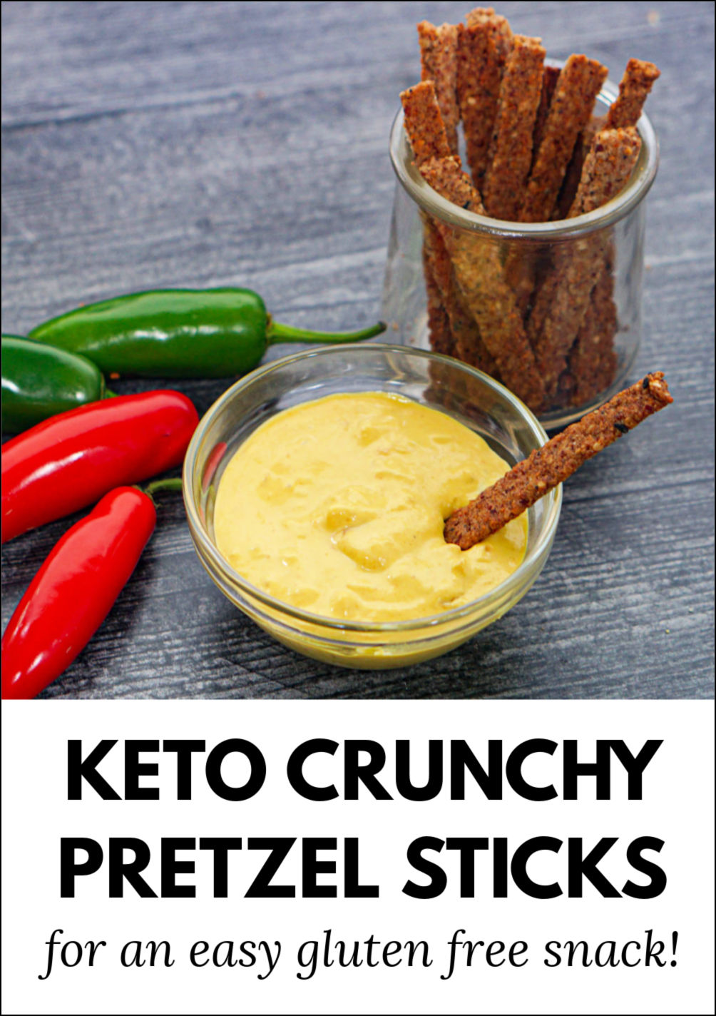 Crunchy Keto Pretzel Sticks Recipe easy 4 ingredient gluten free snack!