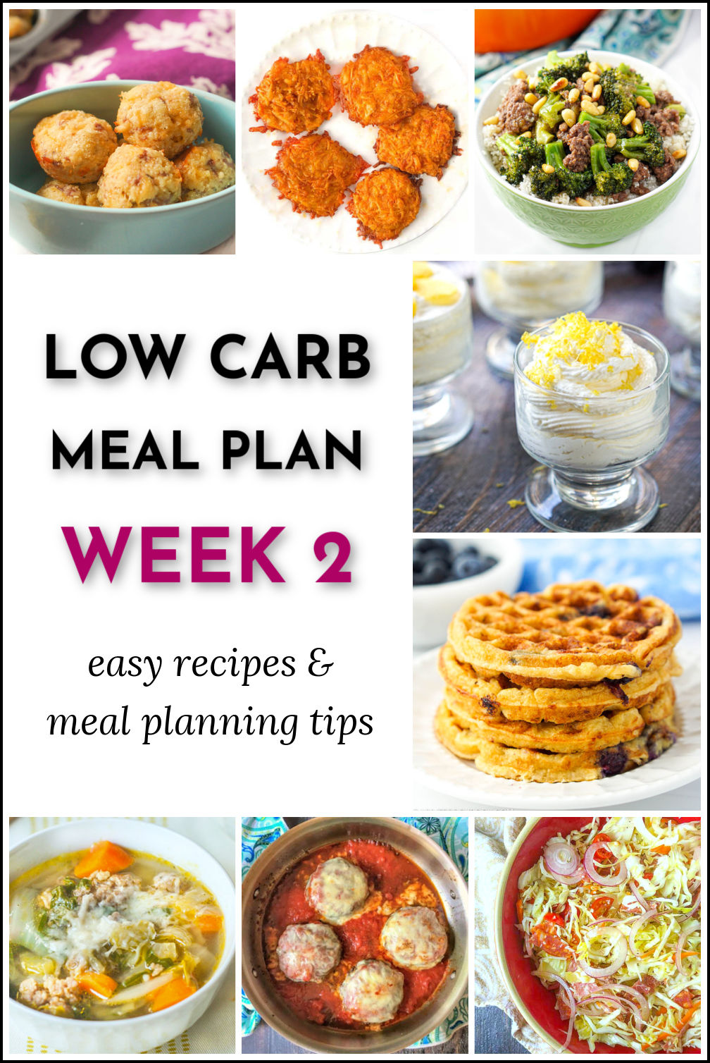 Simple Low Carb Meal Plan Week 2 Easy Recipes And Dieting Tips 9337