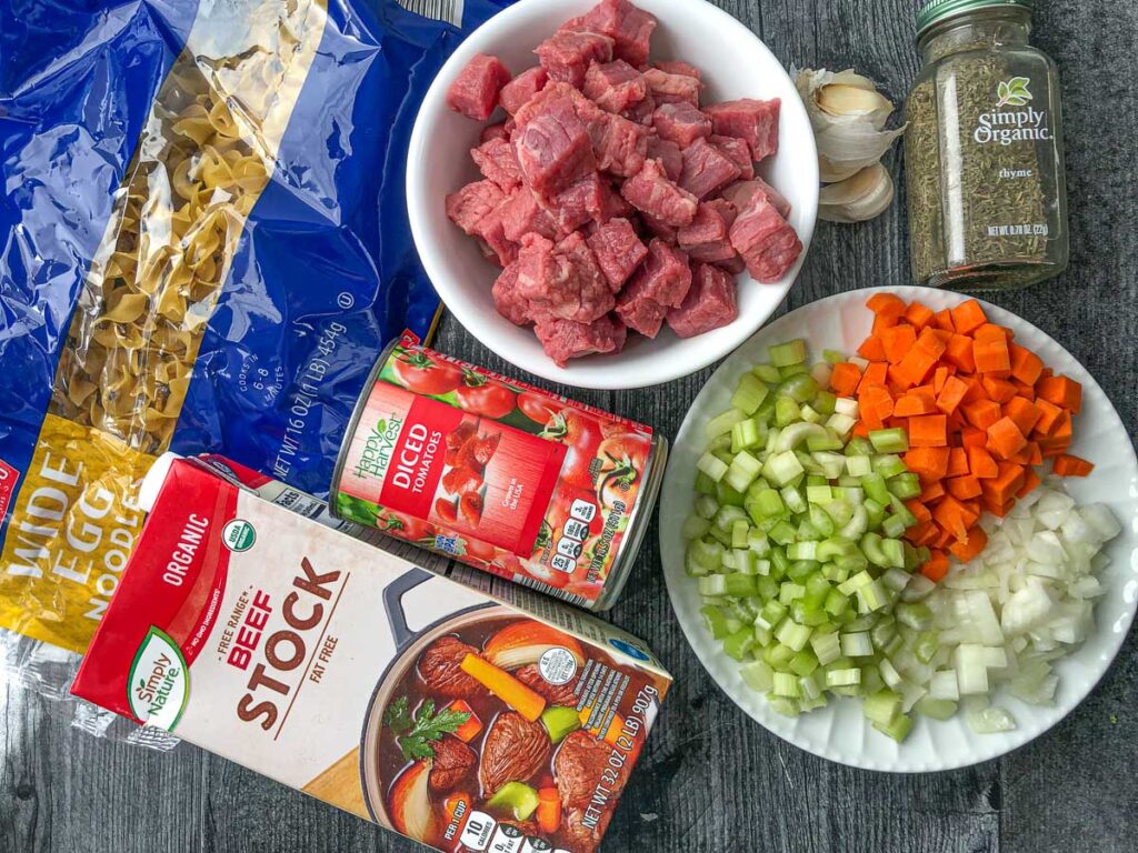 Vegetable Beef Noodle Soup - easy, hearty and comforting soup recipe!