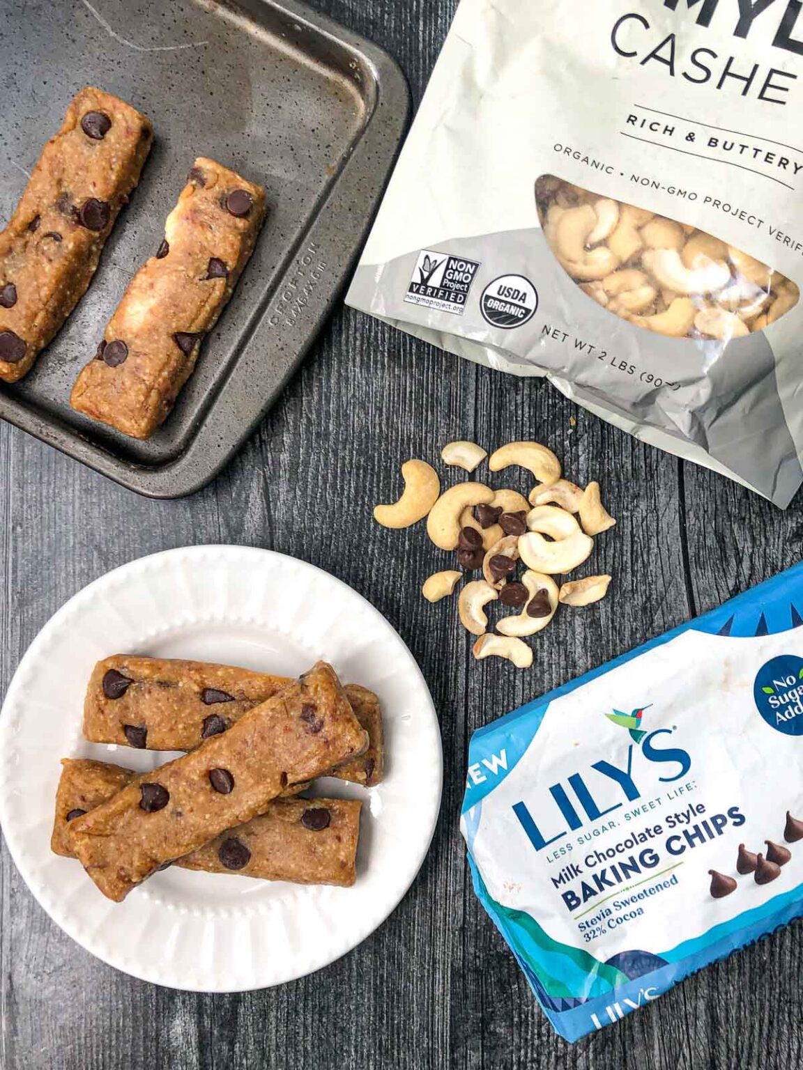 Chocolate Chip Cookie Dough Larabar Recipe no bake, gluten free snack