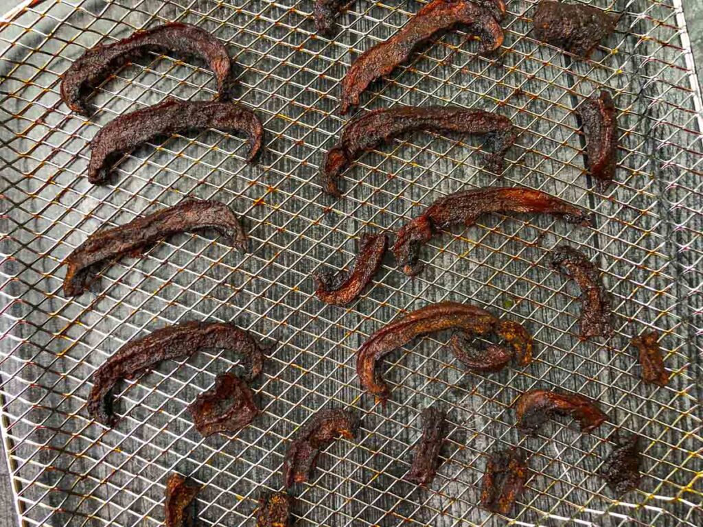 Homemade Mushroom Jerky Recipe in the Air Fryer easy keto snack!