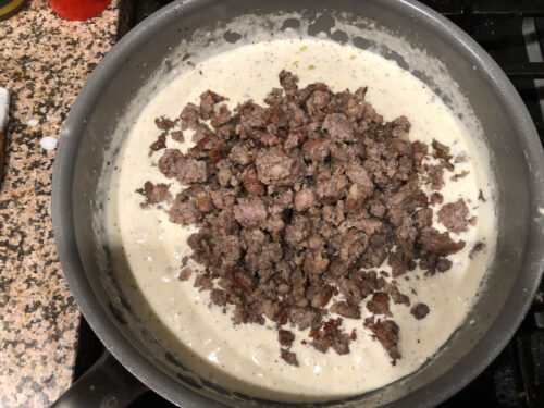 Keto Sausage Gravy Recipe - just 3 ingredients, low carb & gluten free!
