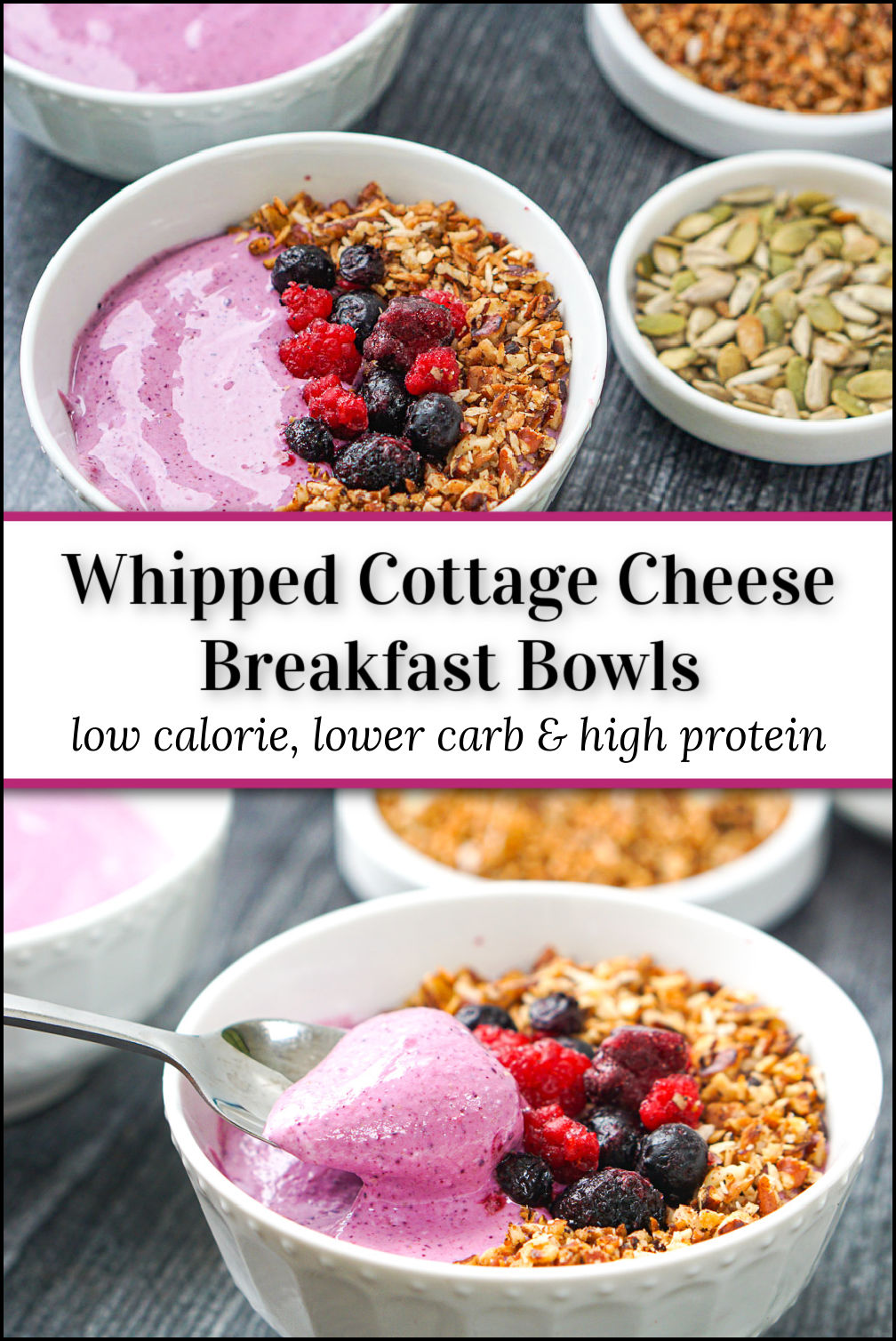 Whipped Chocolate Cottage Cheese  healthy low carb, high protein
