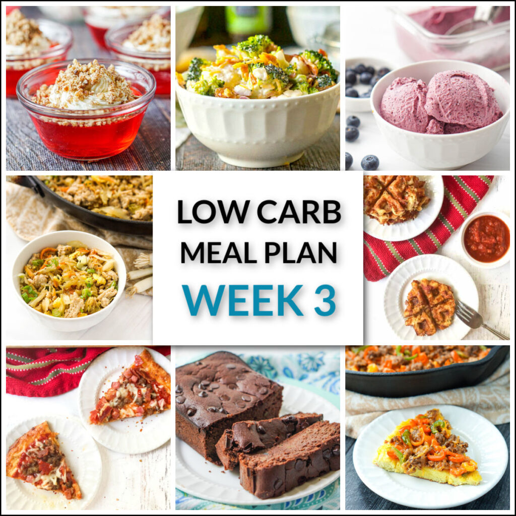 Simple Low Carb Meal Plan (Week 3) - plus keto bread suggestions to buy!